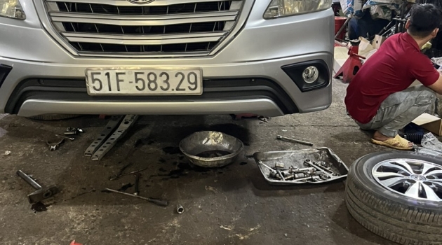 Kiểm tra thướt lái , rotin cho xe Inova